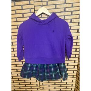 Polo Ralph Lauren Purple Hoodie Dress Size Small